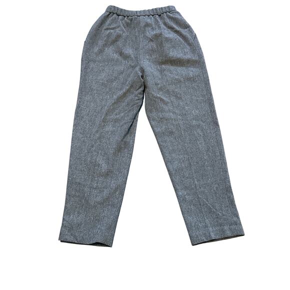 Vintage KORET PETITES Grey wool pleated lined trousers High Rise Size 0 XSMALL - Picture 3 of 3